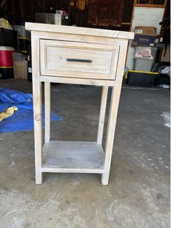 Gray End Table/Night Stand