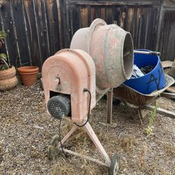 Free Concrete Mixer, Elliptical Machine, Queen Size Wood Bed Frame 