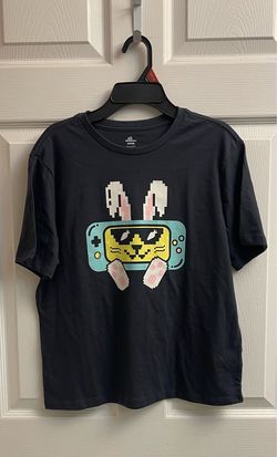 Brand new Boys dark grey Bunny tee size L (10-12)