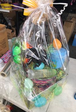 Easter basket dinosaurio