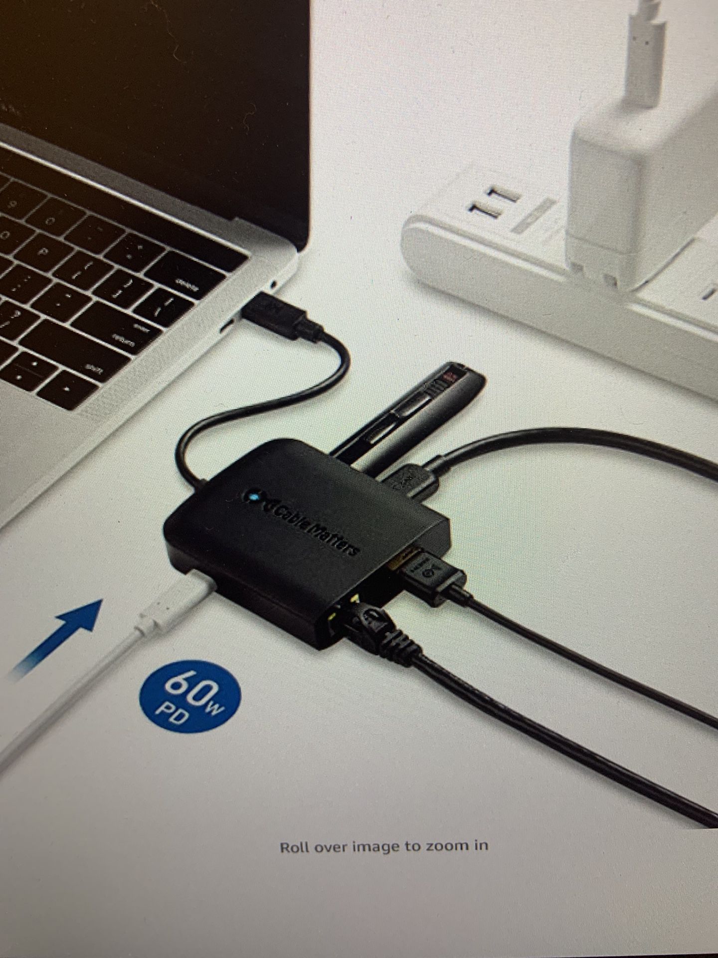 Adapter, Multi-port adapter USB Hub HDMI 4 K for MacBook