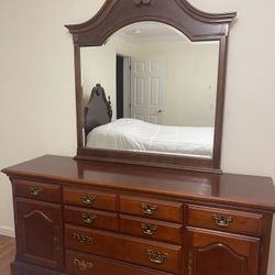 Bed frame, Night stand, and Vanity 