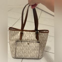 Michael Kors Monogram Jet Set Logo Tote