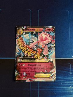 MEGA Pokemon M DIANCIE EX Card BLACK STAR PROMO Set XY44 Ultra Rare