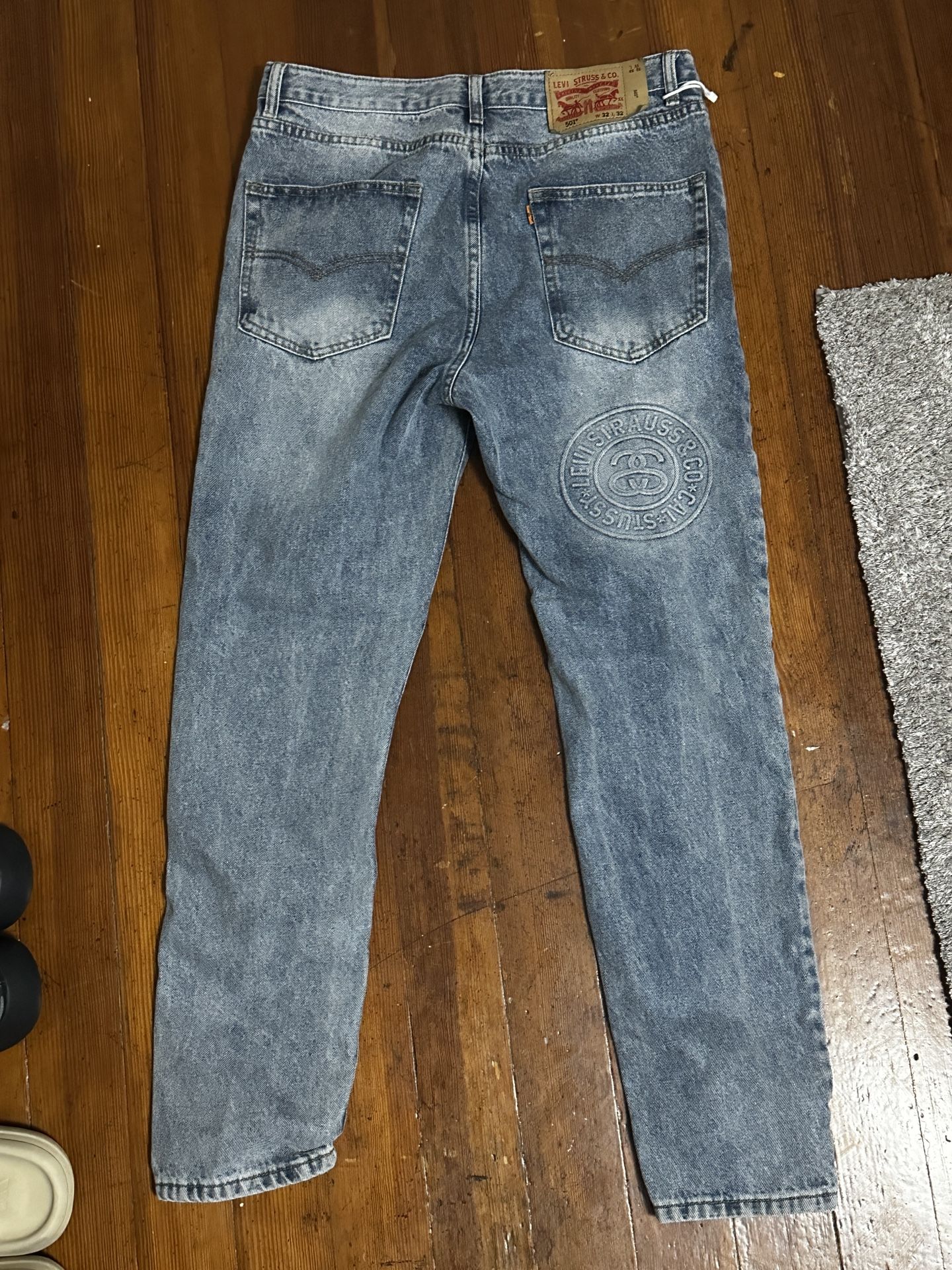 Stussy x Levi's Embossed 501 Jeans