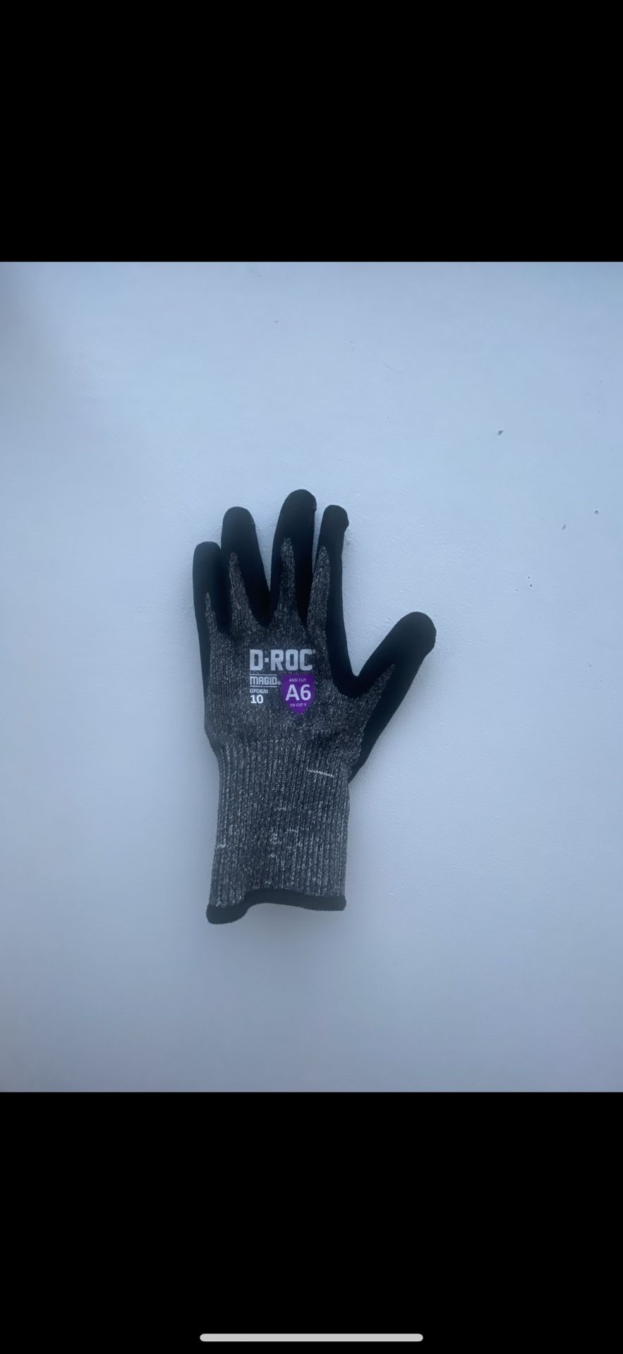 Magid D-ROC GPD820 Lightweight NitriX Palm Coated Touchscreen Gloves.