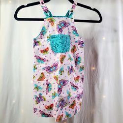 Little Girls Reversible Coverall Dress