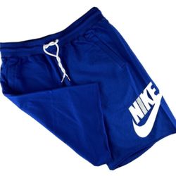 Nike Sportswear® GX1 French Terry Raw Hem Shorts in Royal Blue AT5267-439