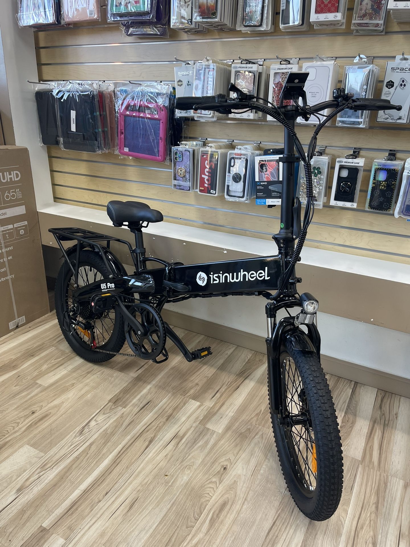 Isinwheel Electric Bike Foldable 20MPH Brand New Finance It Today No Credit Needed $40 Down To Take It