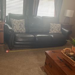 Black Couch And Chair Set