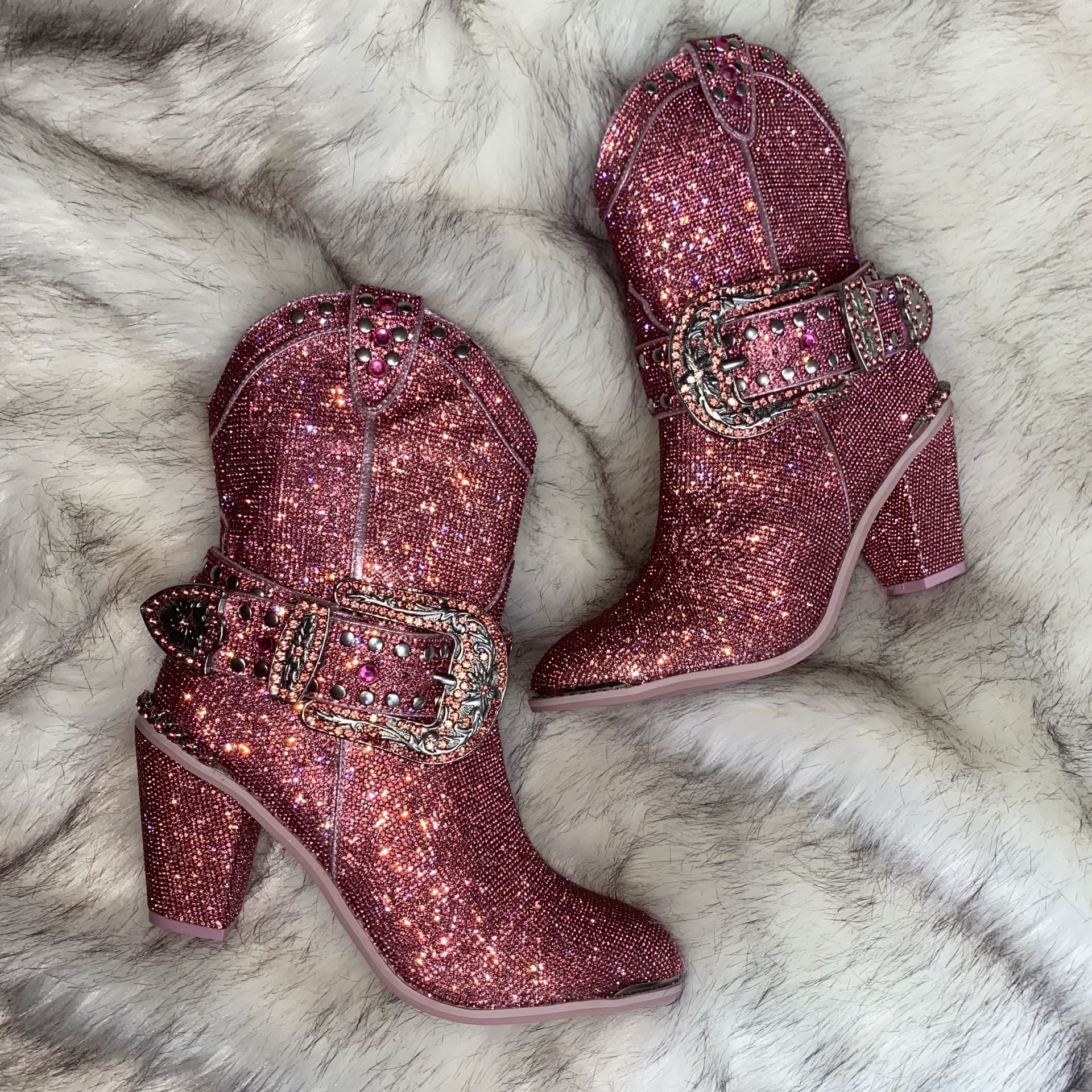 Club Ex Pink Sheriff Shine Cowboy Boots