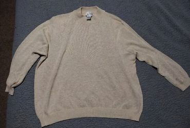 Hasting & Smith Metallic Gold Sweater Womens 2X Crewneck Career Holiday VINTAGE