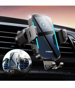 CHGeek Wireless Car Charger & Phone Mount – Auto-Clamping, Excellent Condition