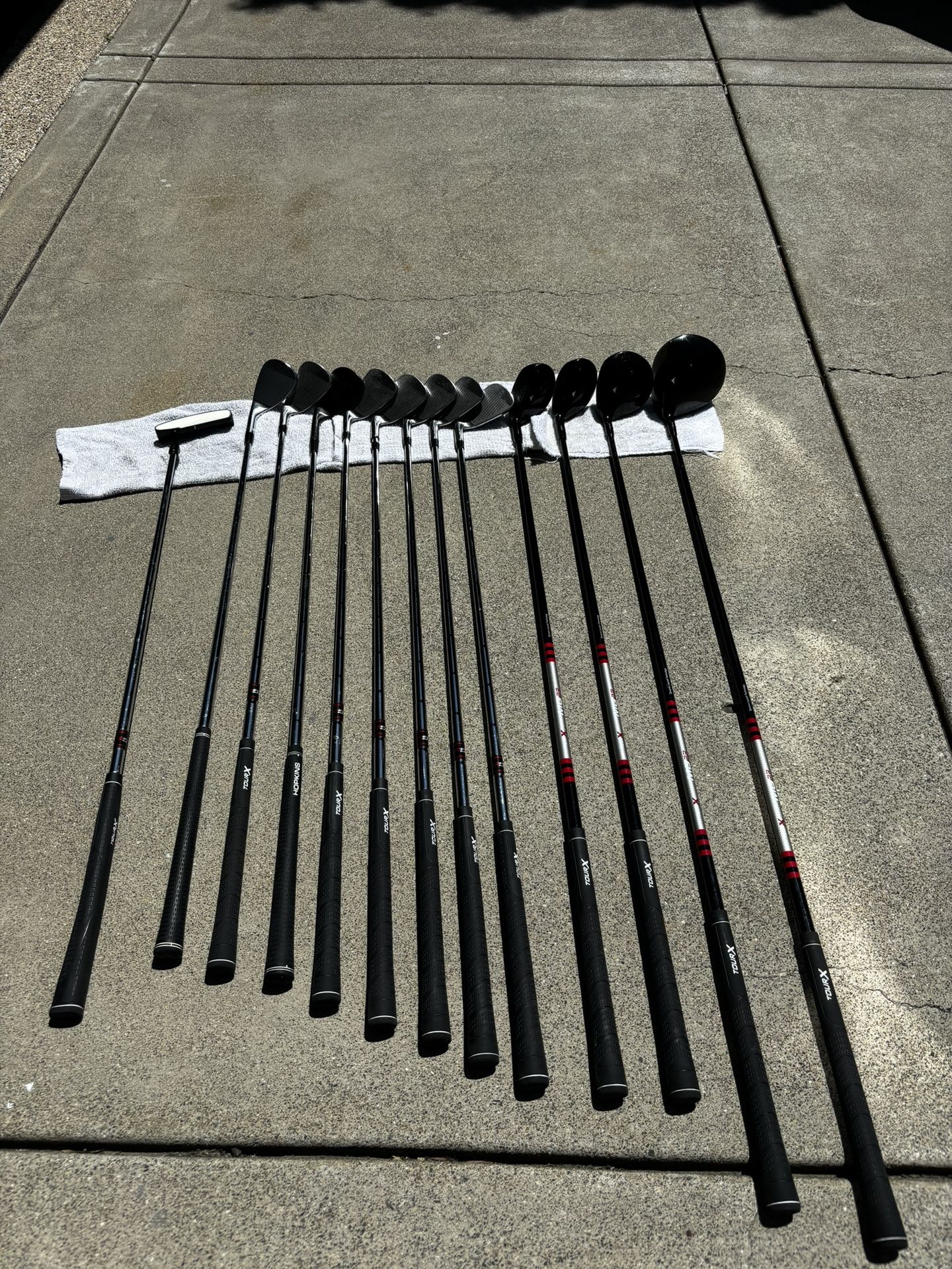 Tour X MG-23 Golf Clubs + Titleist 60 degree and Hopkins Golf gap wedge