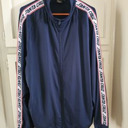 Mens XL (Fits XXL) Santa Cruz Skate Track Jacket