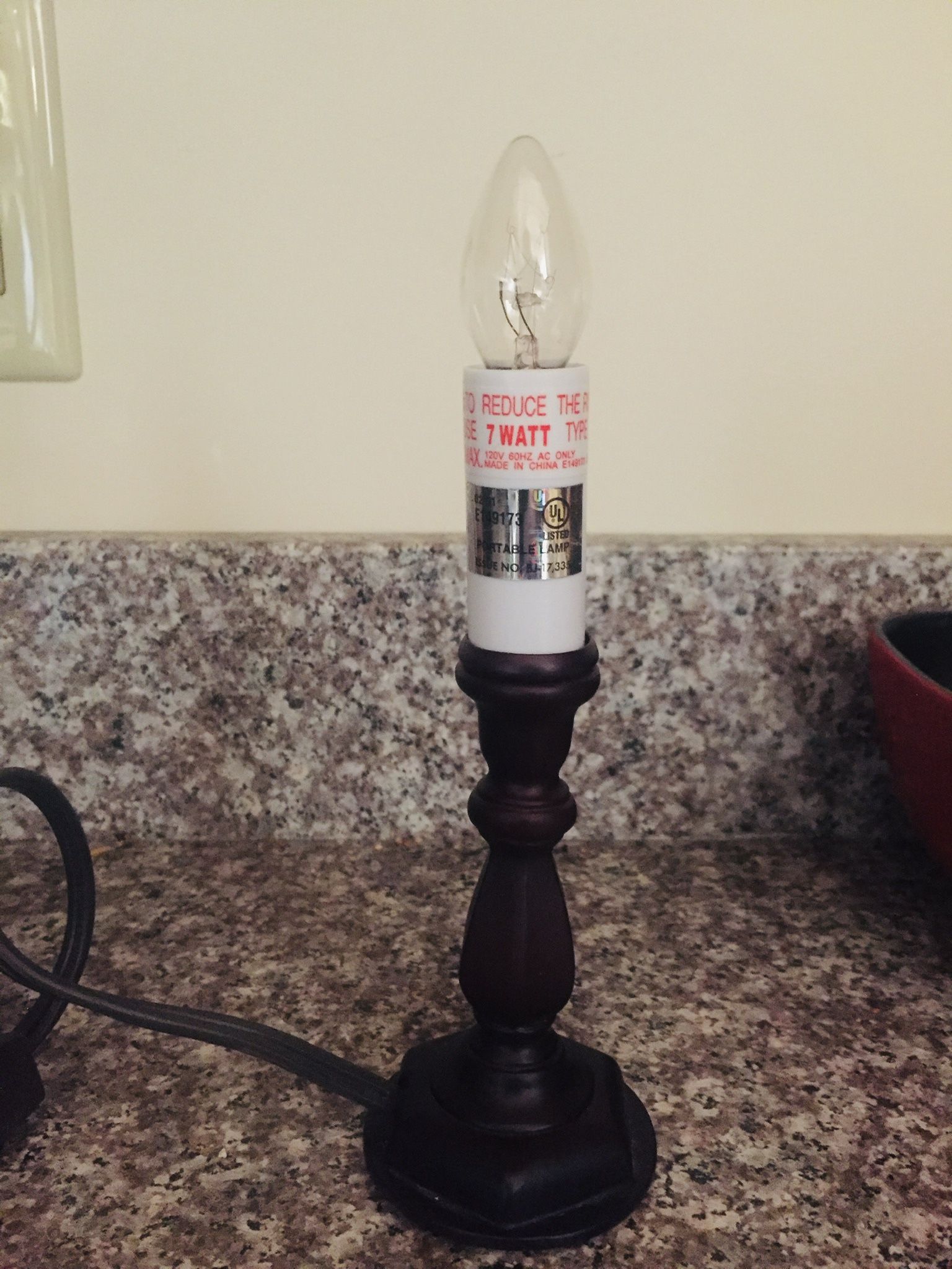 Elegant Portable Lamp. Tall 6.5” with no bulb. Like new. $7 each. Take both for $10. Great bargain.