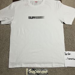 Supreme Motion Box Logo T-Shirt White Size Medium 