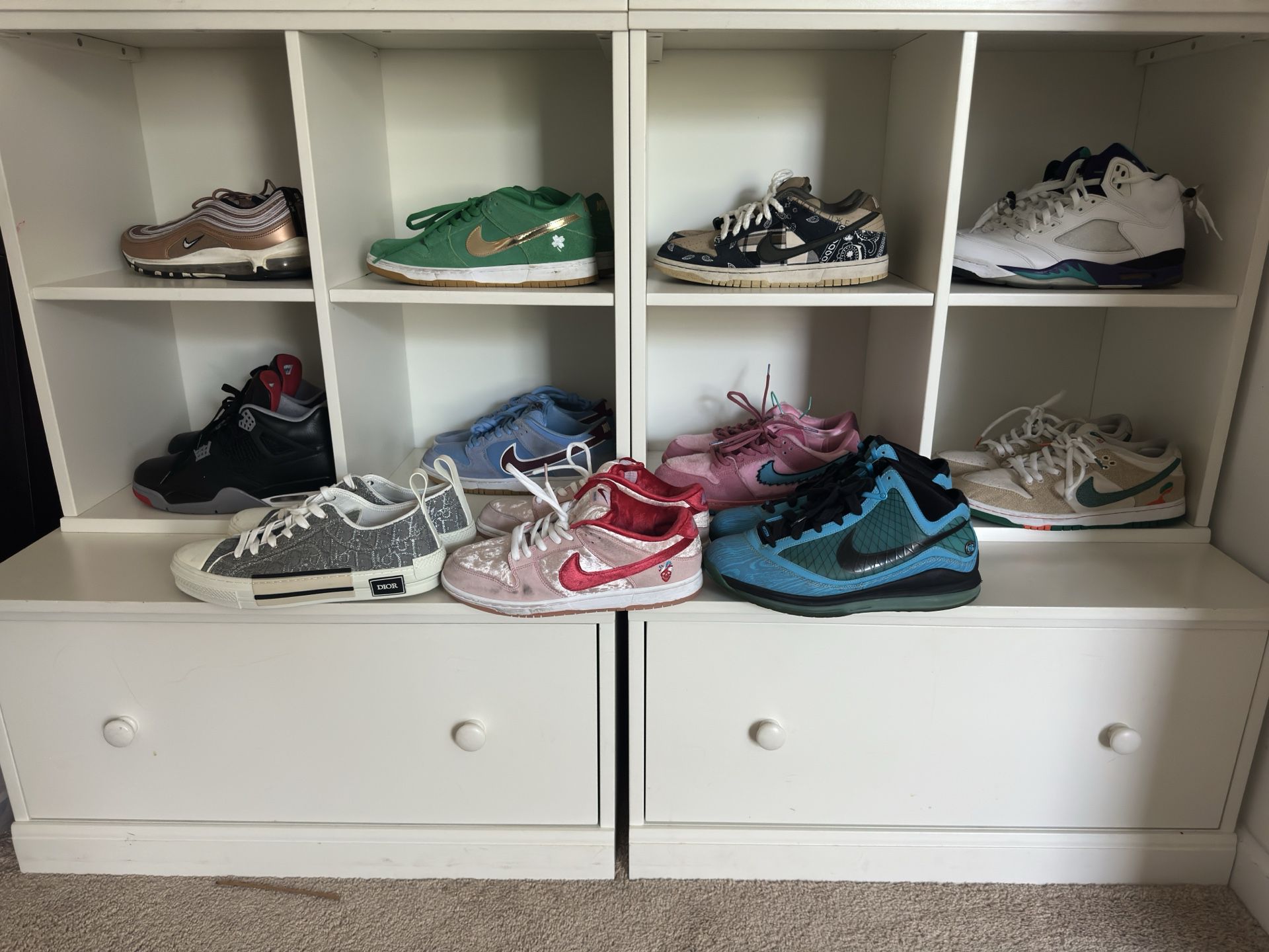 Entire shoe Collection (SOLD ALL TOGETHER) Jordan LeBron Nike SB Dunk Air Max 97