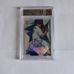 Bgs 2015 Topps Finest Autographs Blue Refractors Carlos Rodon Auto
