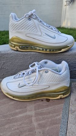 Size 5y - Nike Air Max Griffey 8 White Silver OG 2002