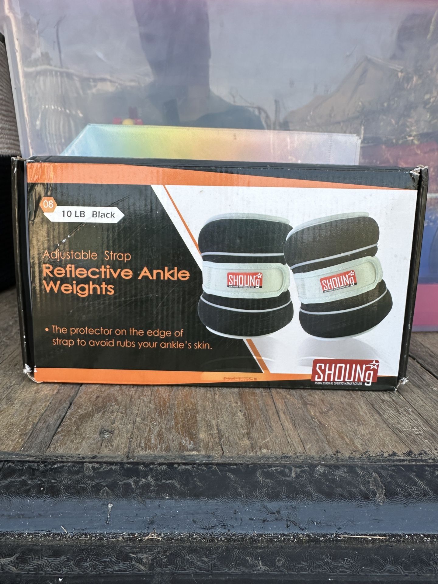 10LBS REFLECTIVE ANKLE WEIGHTS WITH STRAPS