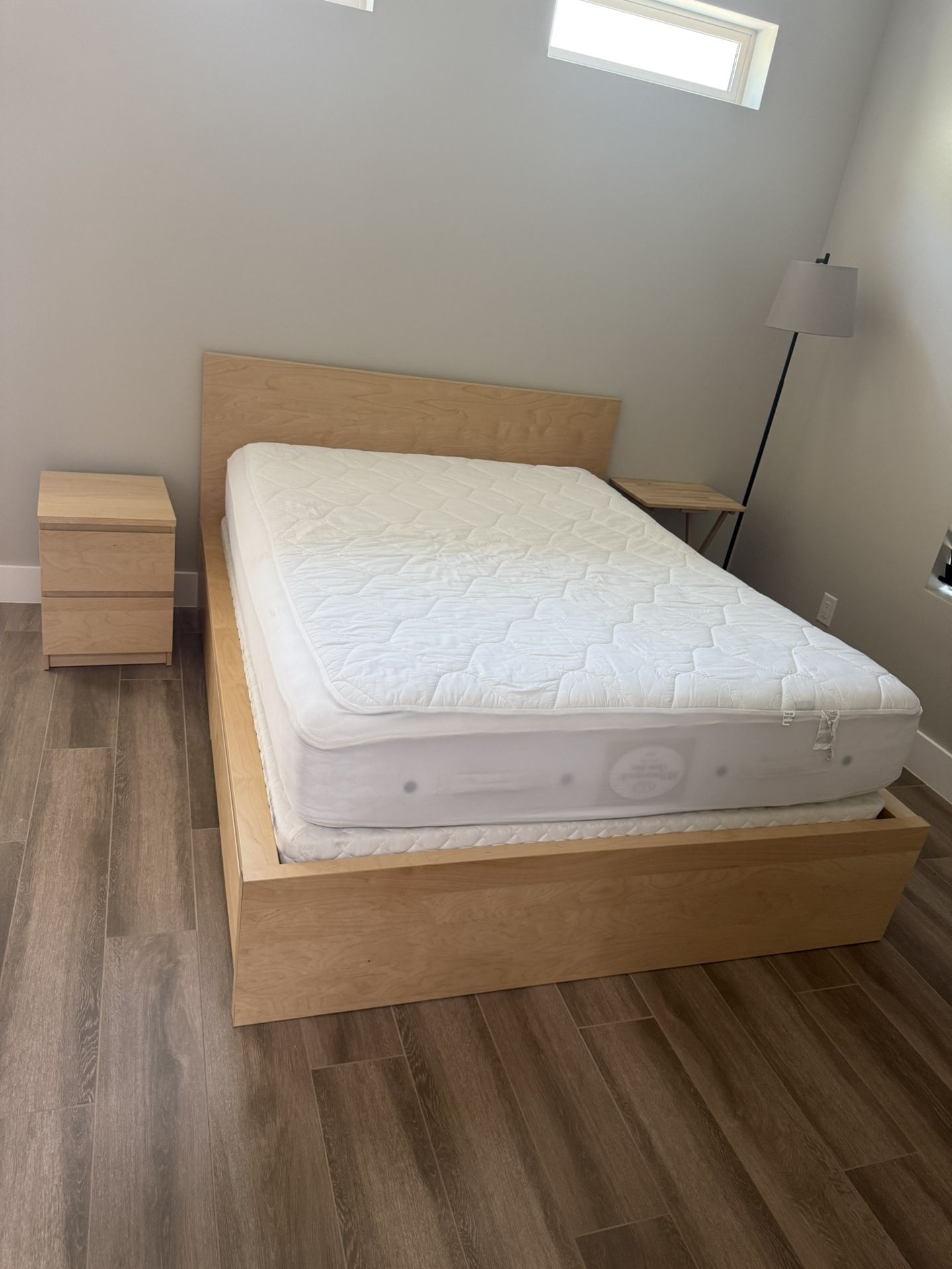 IKEA Malm Queen Bed Frame With Storage Drawers