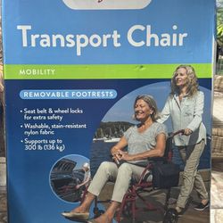 Lightweight Transport Wheelchair 19”Seat