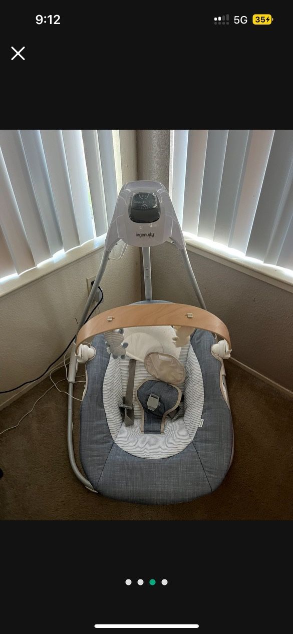 Ingenuity electric baby swing.