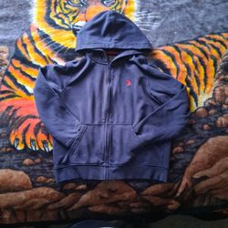 Blue Polo Hoodie Xl