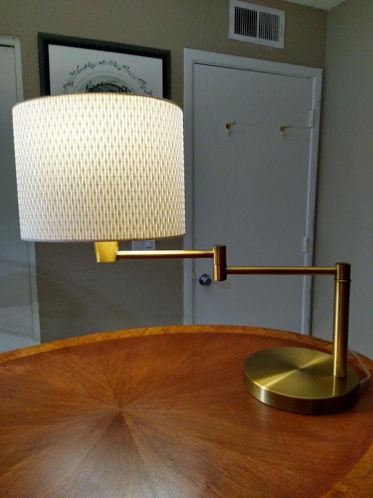 RALPH LAUREN SIGNATURE SWING ARM BRASS TABLE EXCELLENT