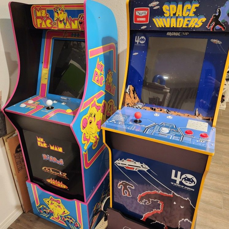 Space Invaders And Ms. Pac-Man Arcade Games