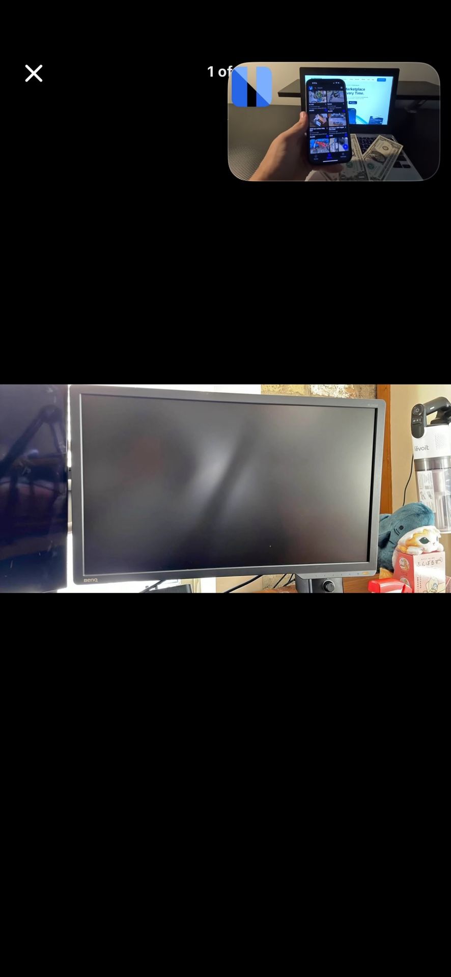 144hz Benq 1080P Monitor No Stand
