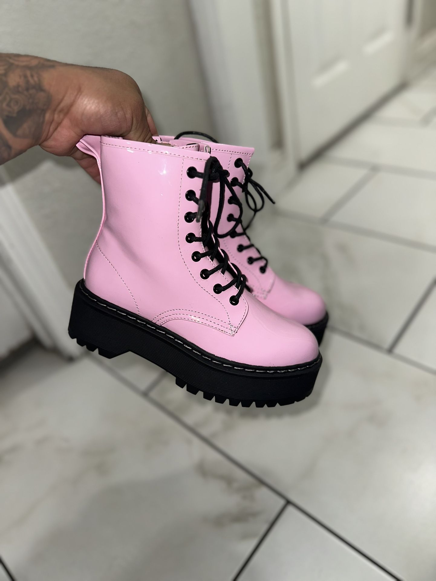 Steve Madden Pink Bettyy Boots
