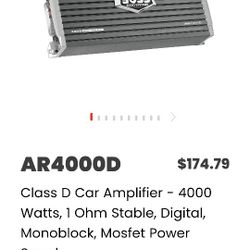 BOSS AUDIO SYSTEMS
CLASS D MONOBLOCK POWER AMPLIFIER
BE400OD

