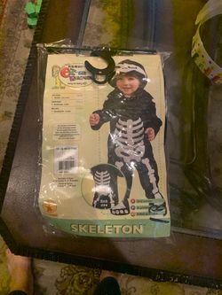 Skeleton costume. 12-18 months