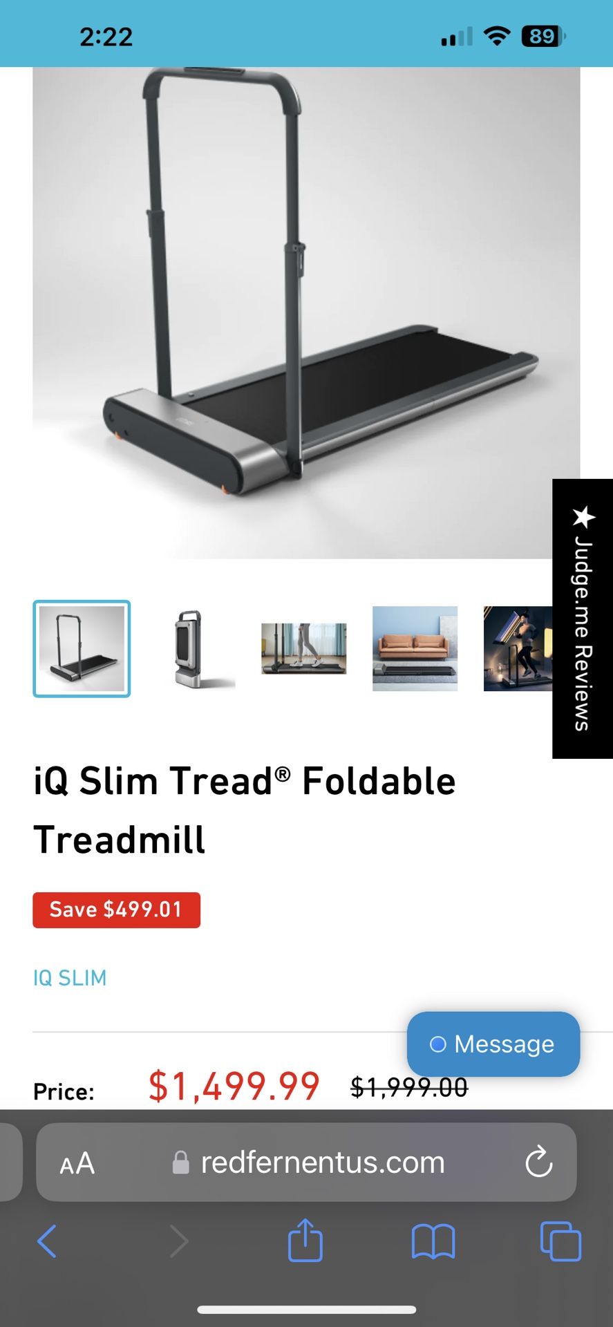 IQ Slim Tread foldable treadmill