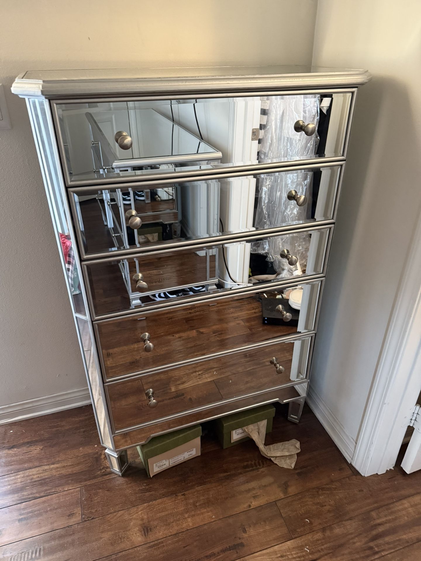 Mirrored Tall Dresser