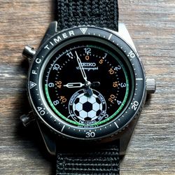 Seiko F.C. Timer, 8M32-6010, Dancing Hands, Black, Quartz, Vintage