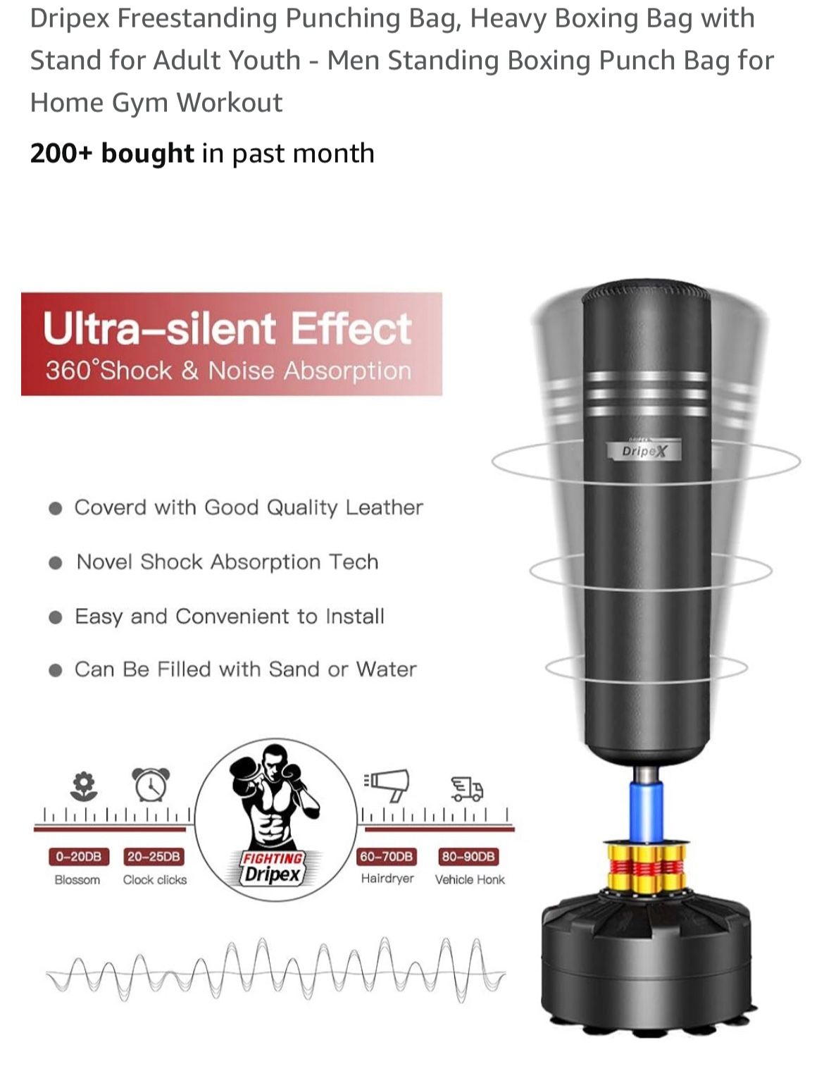 Dripex Boxing Punching Bag