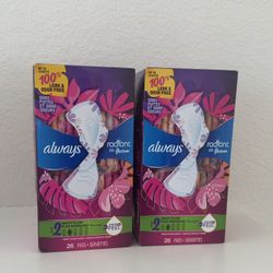 Always Radiant Feminine Pads