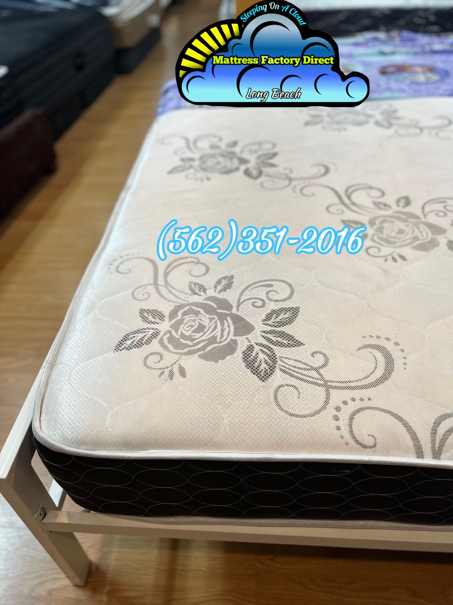 Full Size Mattress And Metal Frame Combo