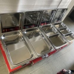 4 Pack Combo Chafing Dish Buffet Stainless Steel 10 Quart