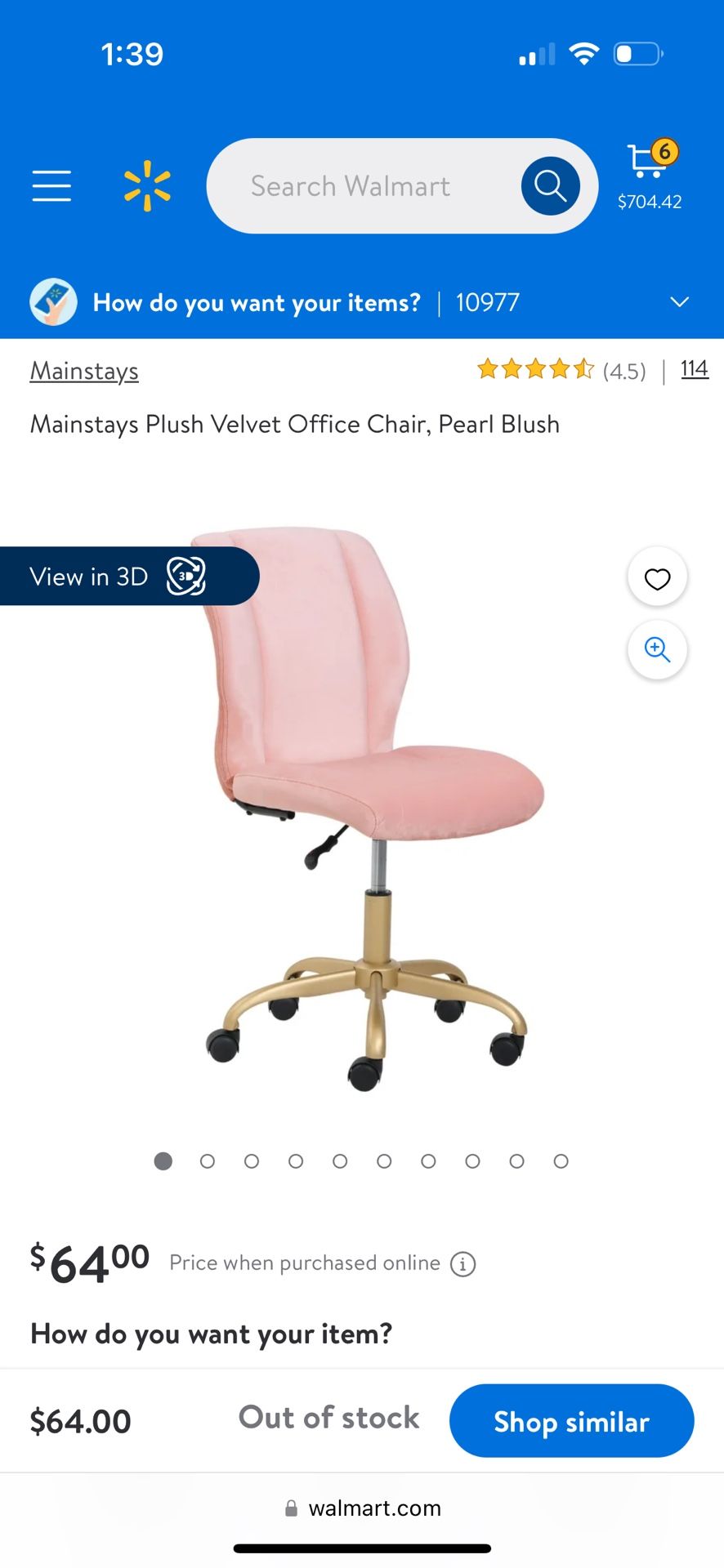 Plush Velvet Office Chair Pink Velvet Chair Walmart Abigail Hot