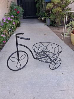 Black Metal Bicycle Plant Stand $23