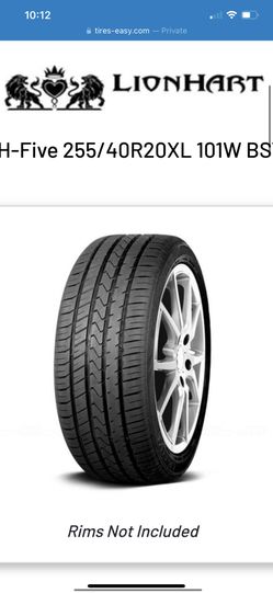 Lion Hart 255/40/20 Brand New 