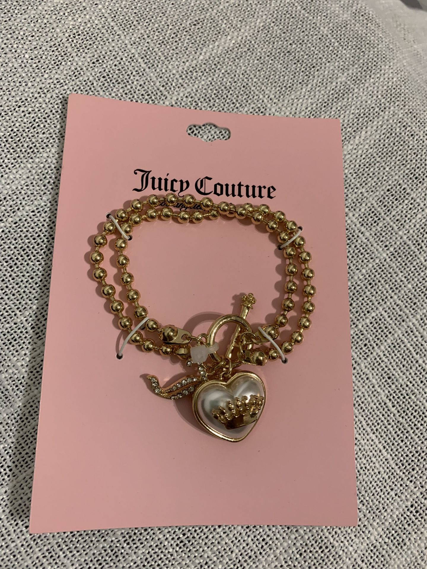 Juicy Couture Heart Charm Bracelet 