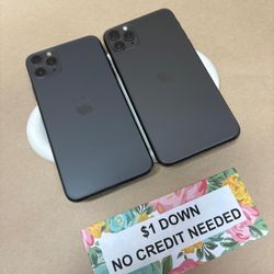Apple IPhone 11 Pro Max - Only $1 Today Pay The Rest Later! 