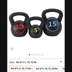 BalanceFrom Wide Grip Kettlebell Exercise Fitness Weight Set