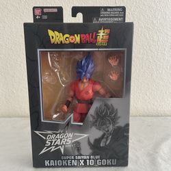 Bandai Dragon Ball Super Dragon Stars Kaioken X 10 SS Blue Goku 6” Figure No BAF