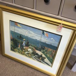 Vintage Framed Monet Print